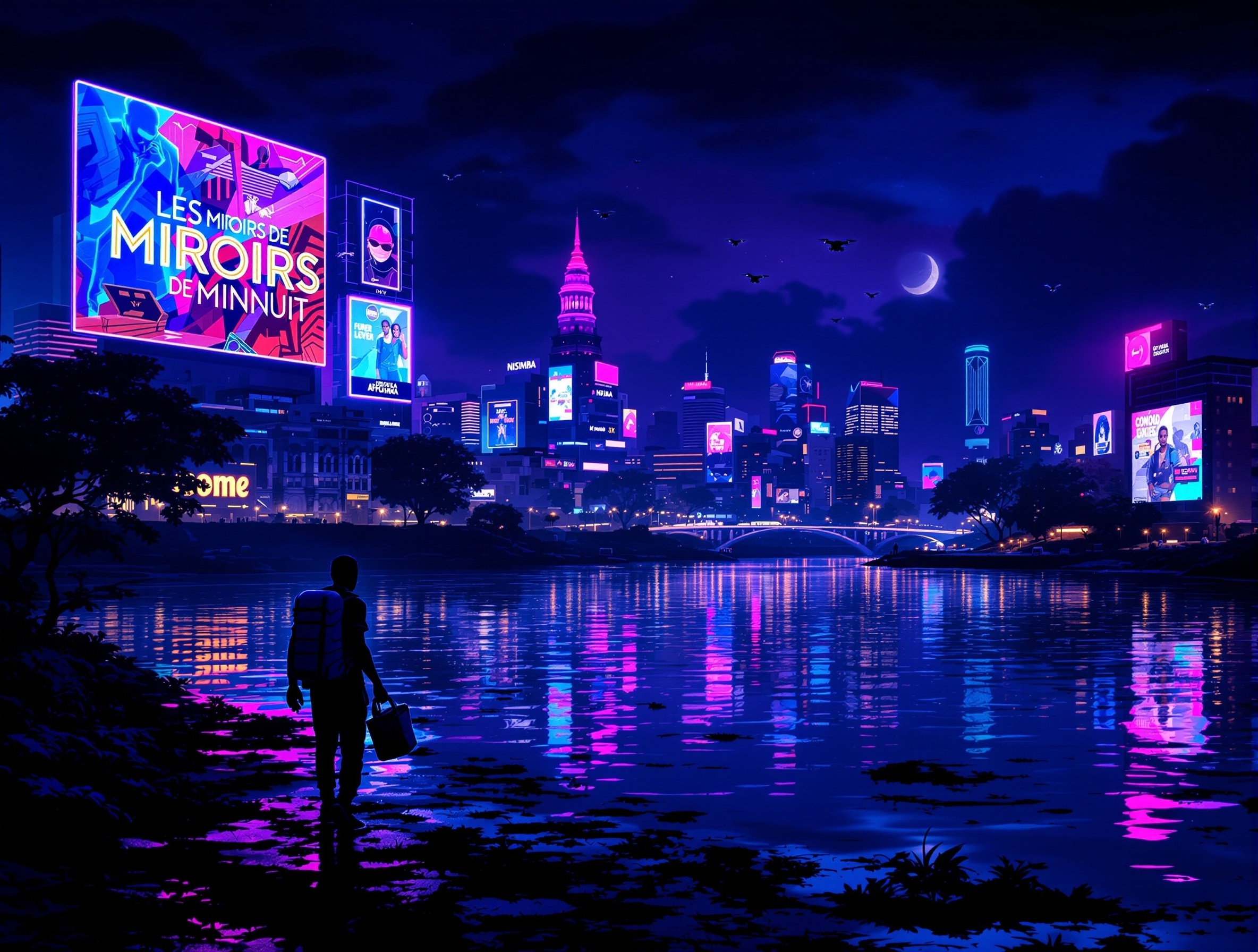 Couverture de LES MIROIRS DE MINUIT