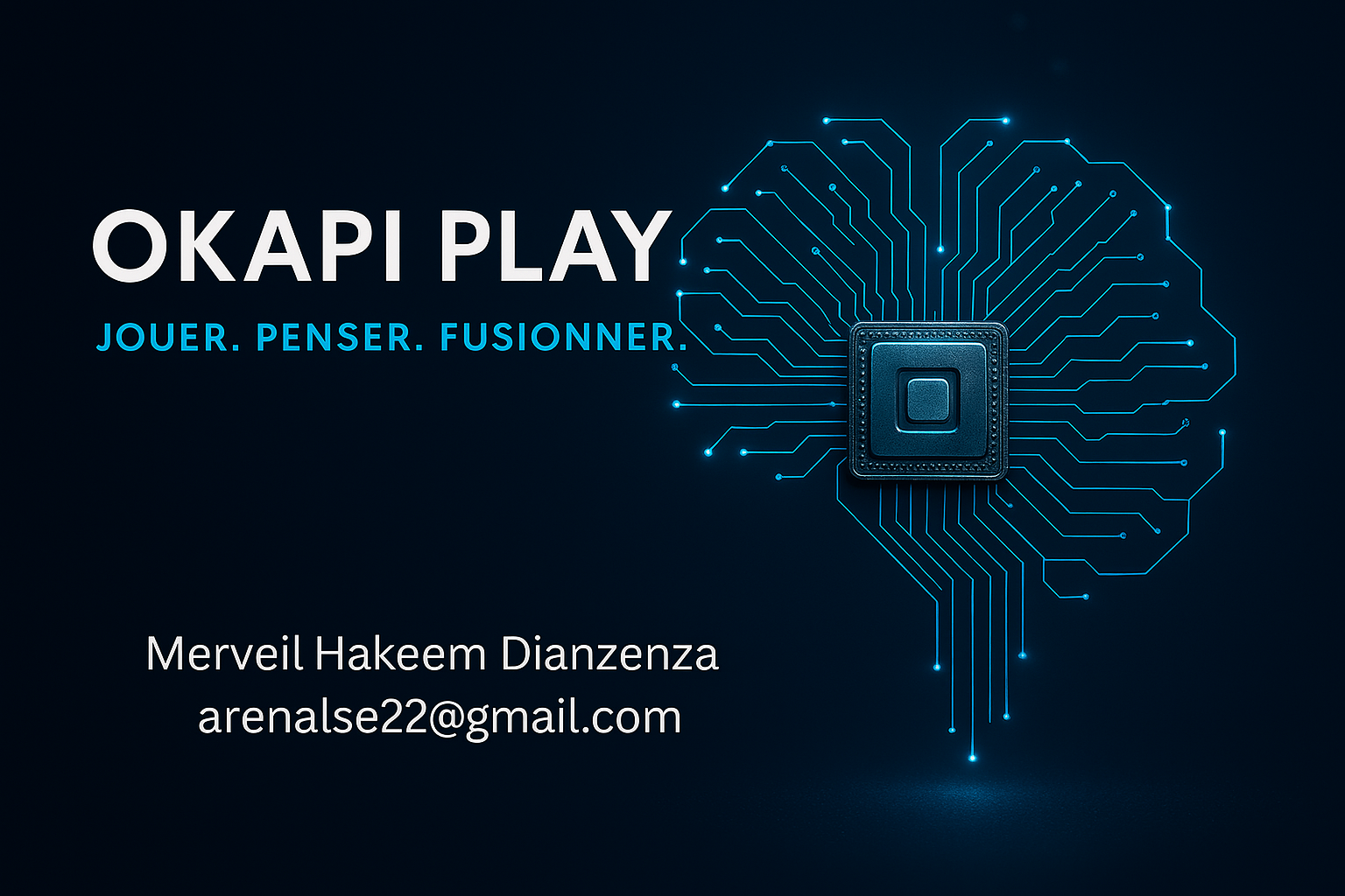 Affiche conceptuelle OkapiPlay